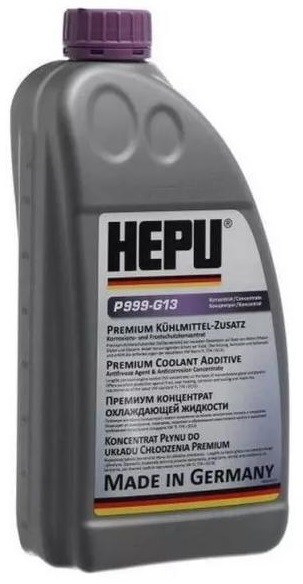 Антифриз HEPU P999 G13 1,5L Фиолетовый  Концентрат VAG TL 774 J (-40°C)