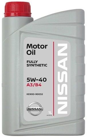 Моторное масло Nissan MOTOR OIL 1L SL/CF 5W-40 SYNTHETIC (EU\API SL/CF, ACEA A3/B4)
